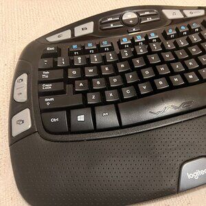 Logitech K350 2.4Ghz Wireless Keyboard with Dynamic Curved Design